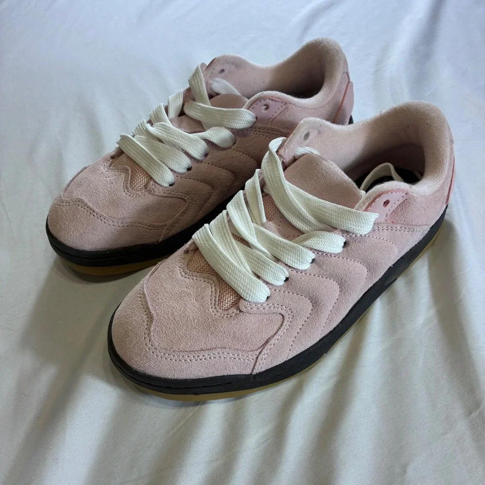 Jordan Stadium 90 GS Pink Suede Black Gum Kids Sneakers FB5679-600 Size 5.5Y